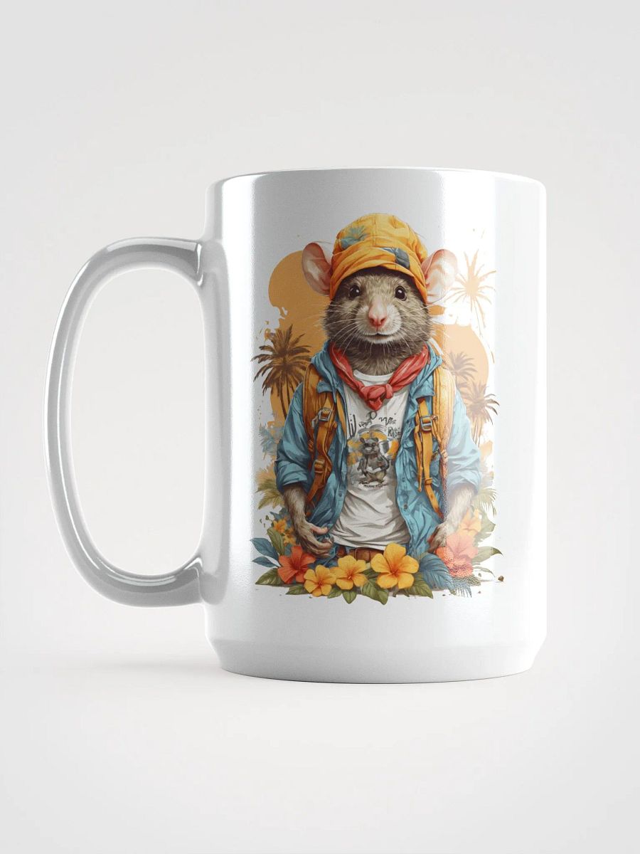 Adventure Rat White Glossy Mug product image (6)