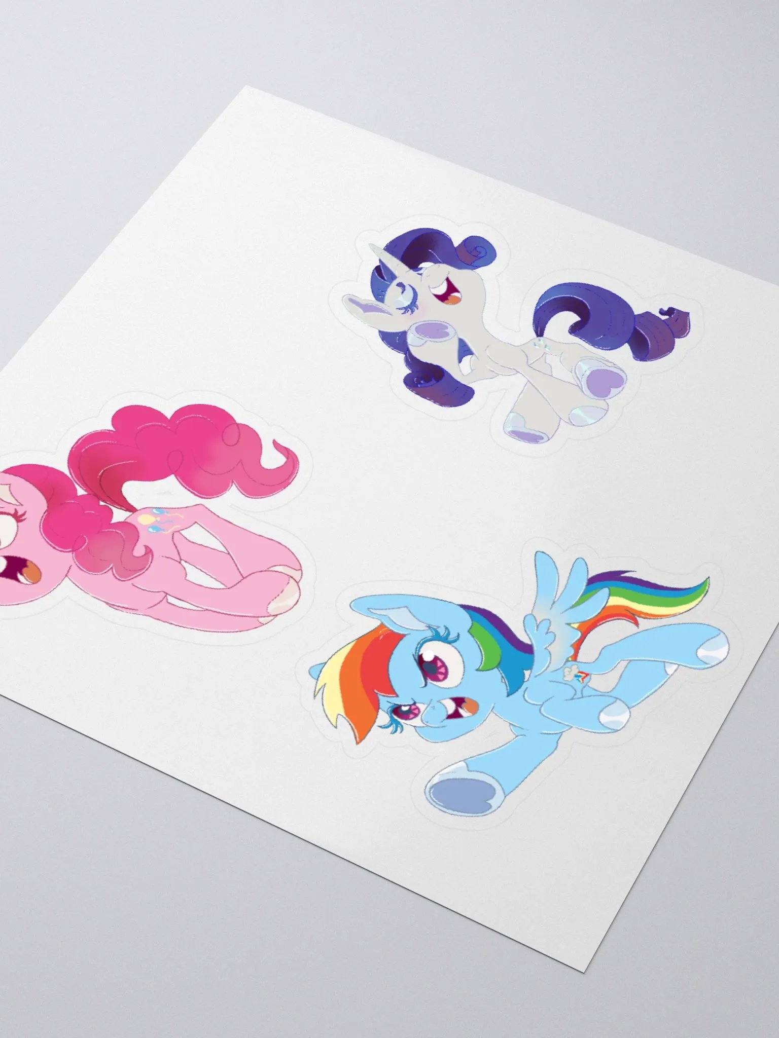 Pienkie, Rarity, Rainbow dash sickers product image (3)