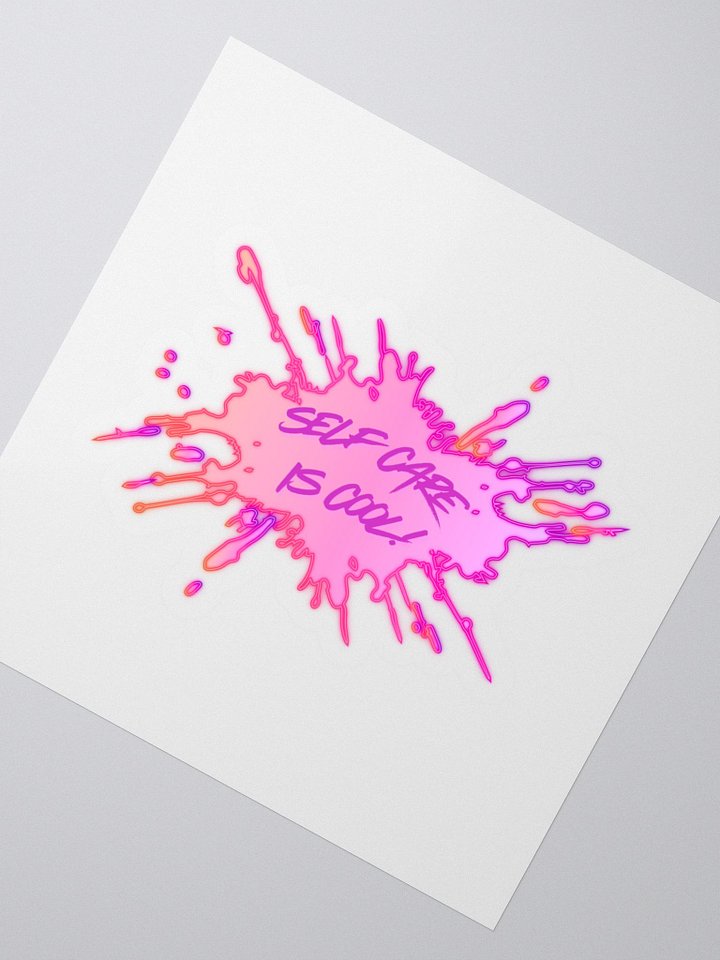 Self care is cool sticker product image (2)