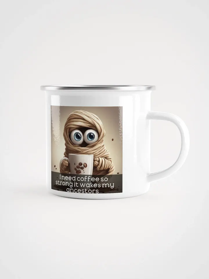 Ancestor Strength Coffee Enamel Mug product image (1)
