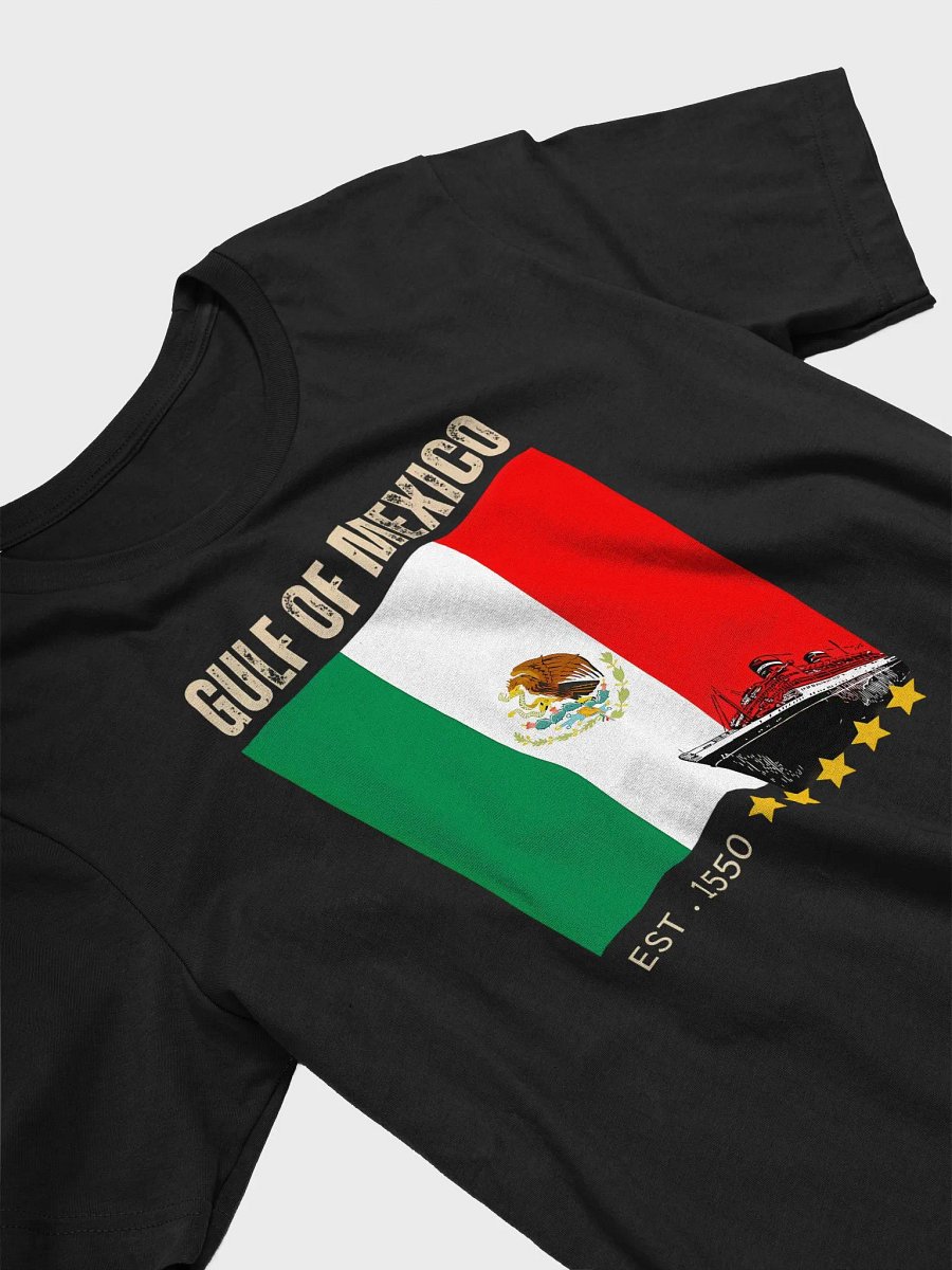 Retro Gulf of Mexico Est 1550 Mexican Flag for Men Women T-Shirt product image (3)