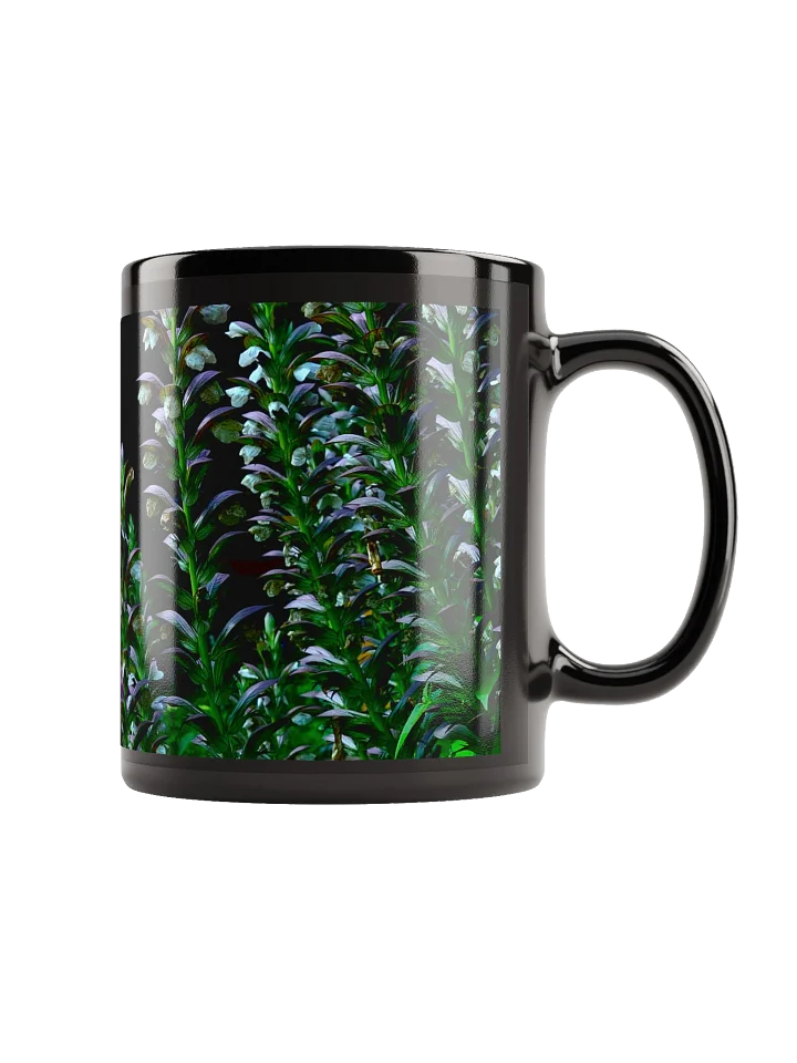 Keramiktasse schwarz - Blumenkontrast product image (1)