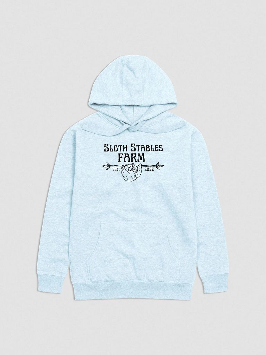 Sloth Stables Farm Hoodie - Black Embroidery product image (2)