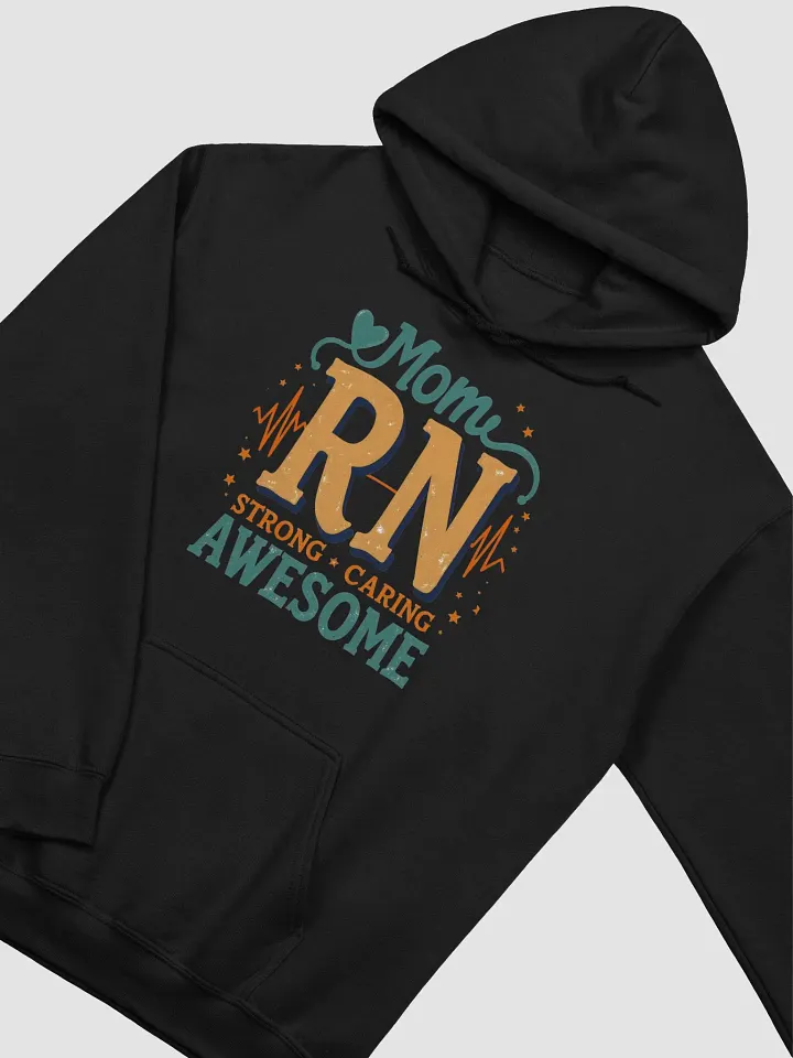 Mom RN Heartbeat Hoodie product image (13)