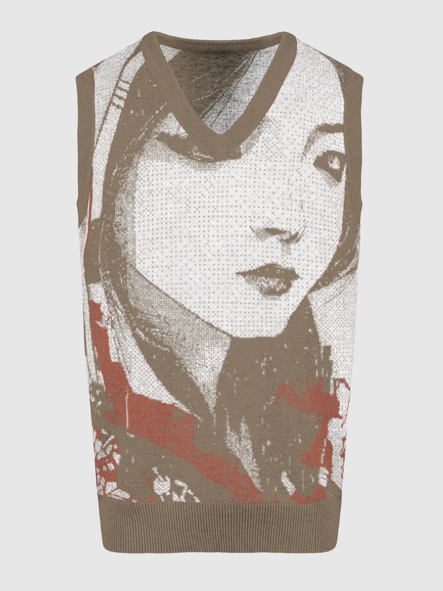 Geisha-Inspired II Serenity Jacquard V-Neck Vest product image (3)