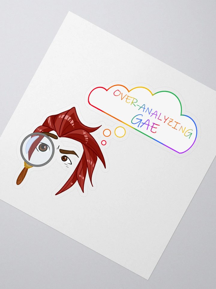 Overanalyzing Gae Sticker product image (2)