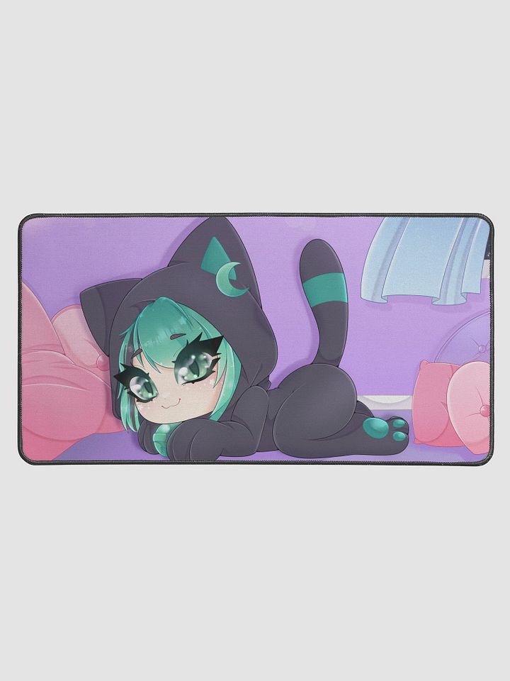 Sleepy Eepy Kitty Mintzey Desk Mat product image (1)