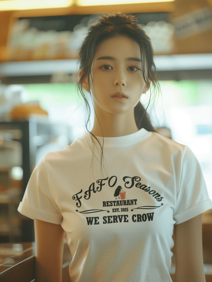 FAFO Seasons Restaurant-We Serve Crow Logo - T-Shirt product image (1)
