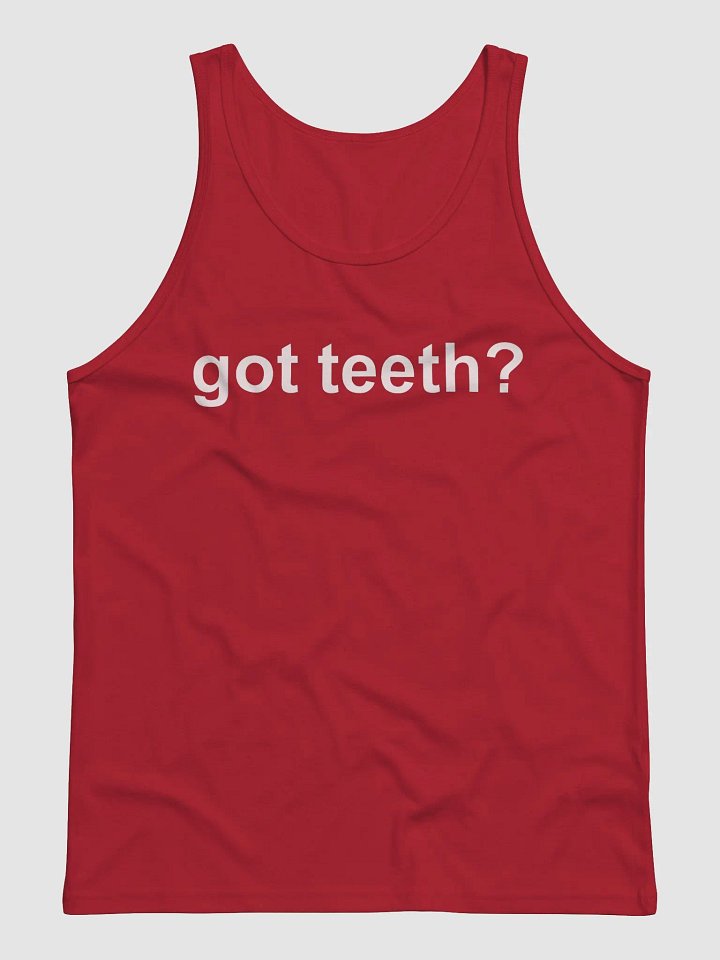 got teeth? jersey tank top product image (2)