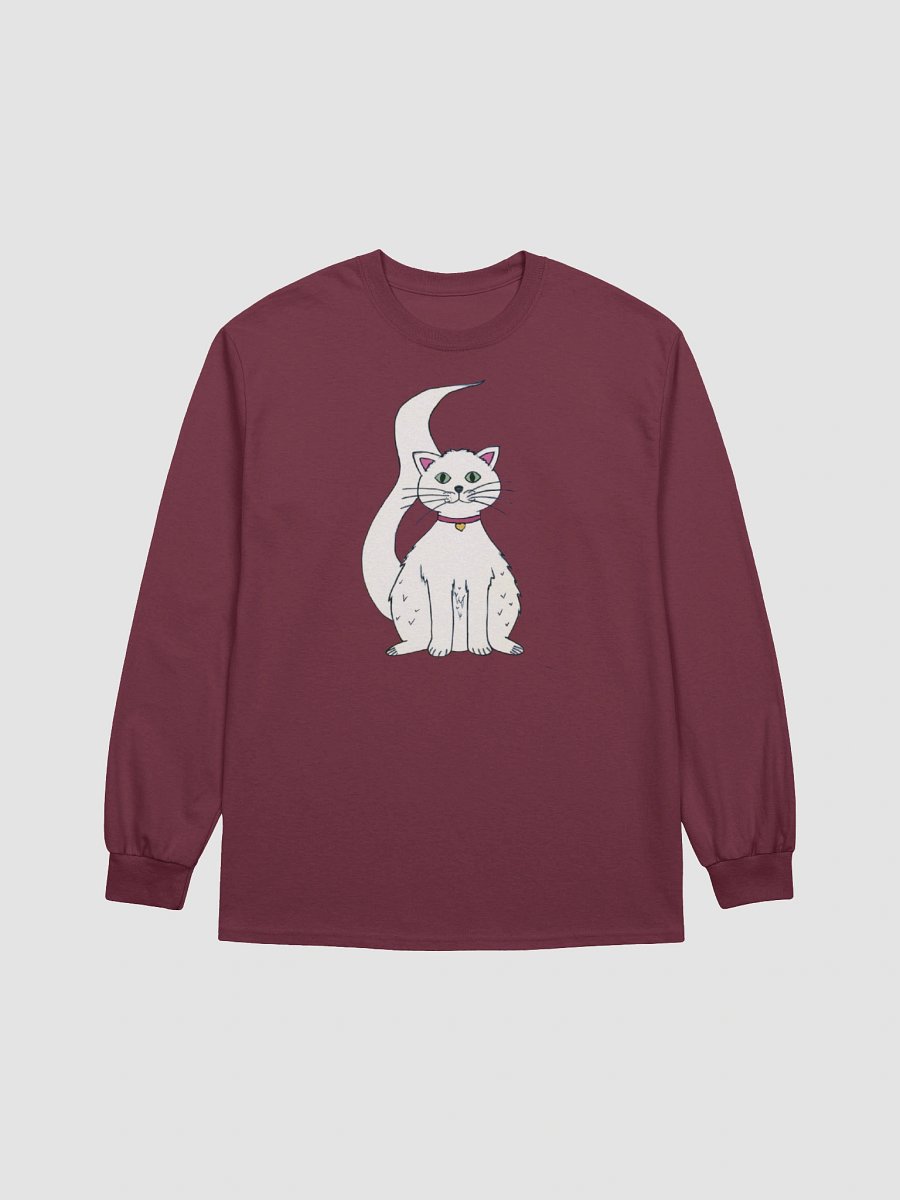 White Cat (art by Dina R.) akril painting picture - Ultra Cotton Long Sleeve T-Shirt product image (1)