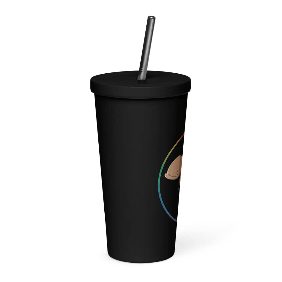 Pride Friend Tumbler w/Straw (Black) product image (4)