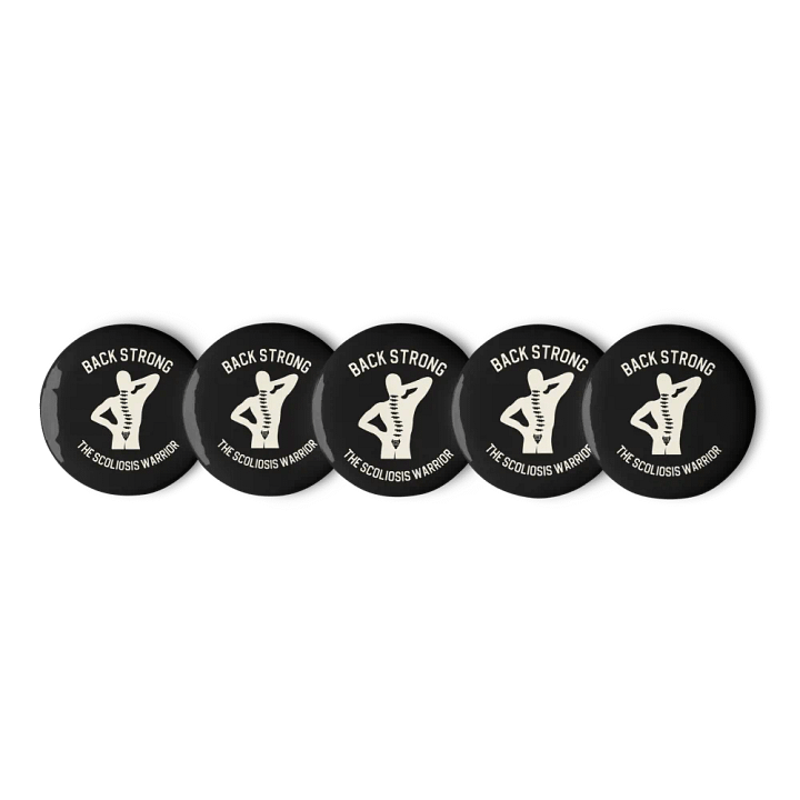Sclerosis Warrior Pin Button Set: Black product image (1)