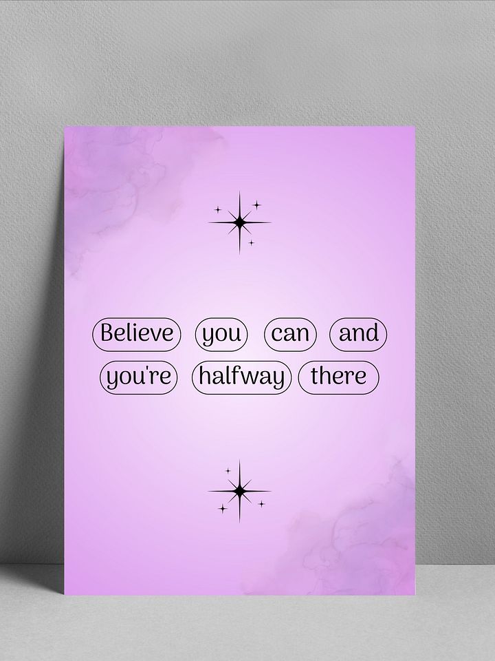 Believe in Yourself Motivational Poster product image (1)