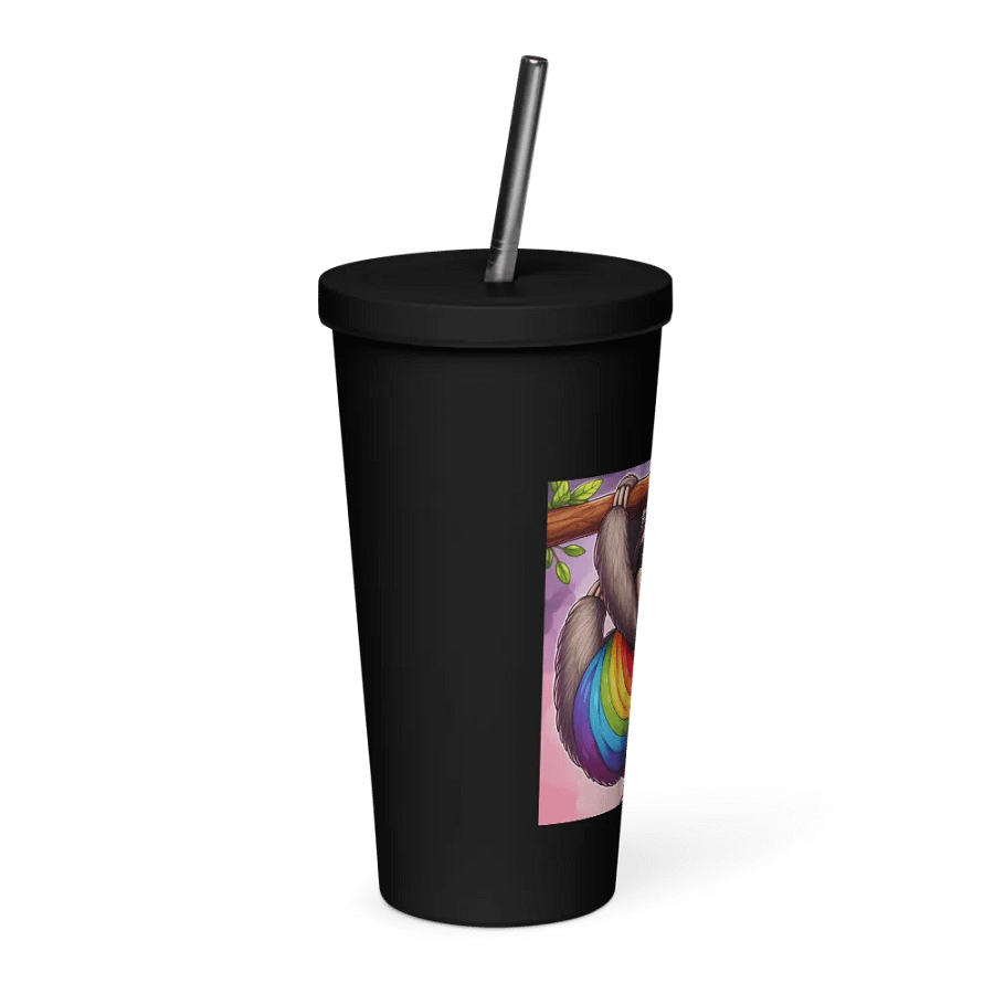 PRIS- SLEEPY SOCIALIST PRIDE -Insulated Tumbler with a Straw product image (4)