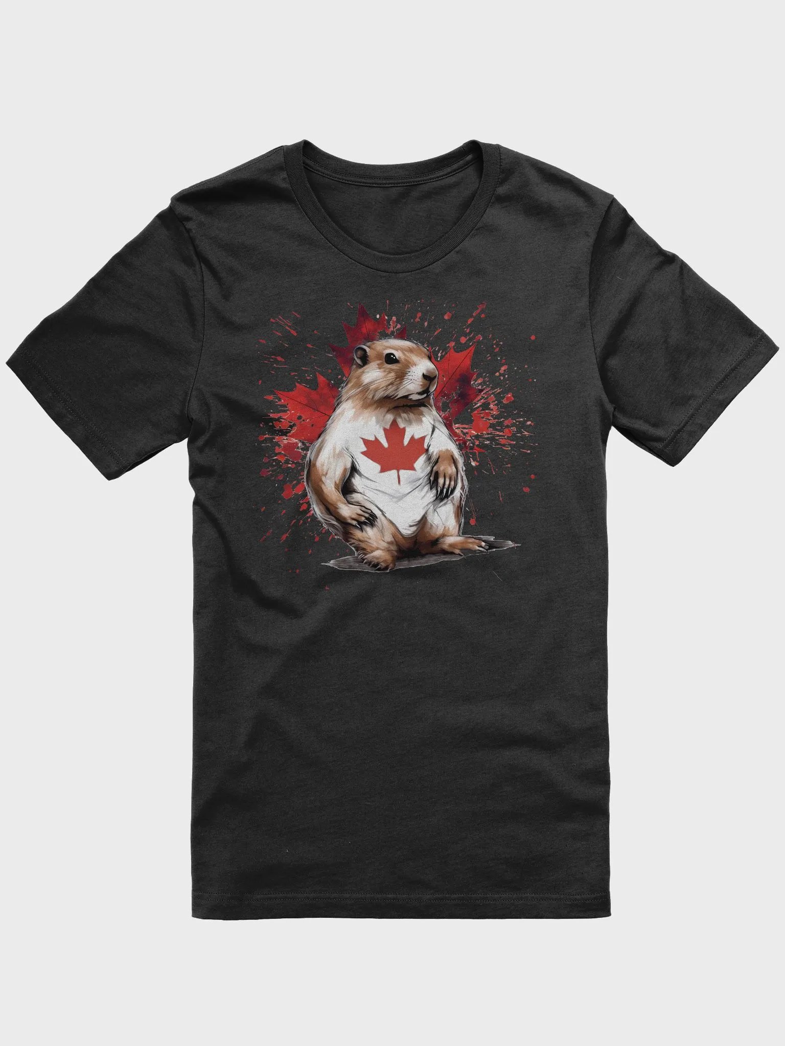 Proud Canadian Beaver T-Shirt (Bella+Canvas Supersoft) product image (1)