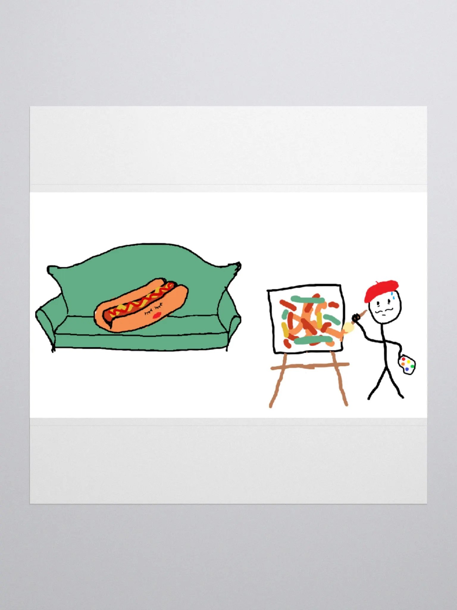 French Glizzy Full Pic Sticker product image (1)
