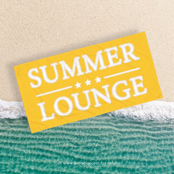SUMMER LOUNGE SUNNY YELLOW TOWEL - Strandtuch Sonnengelb product image (1)