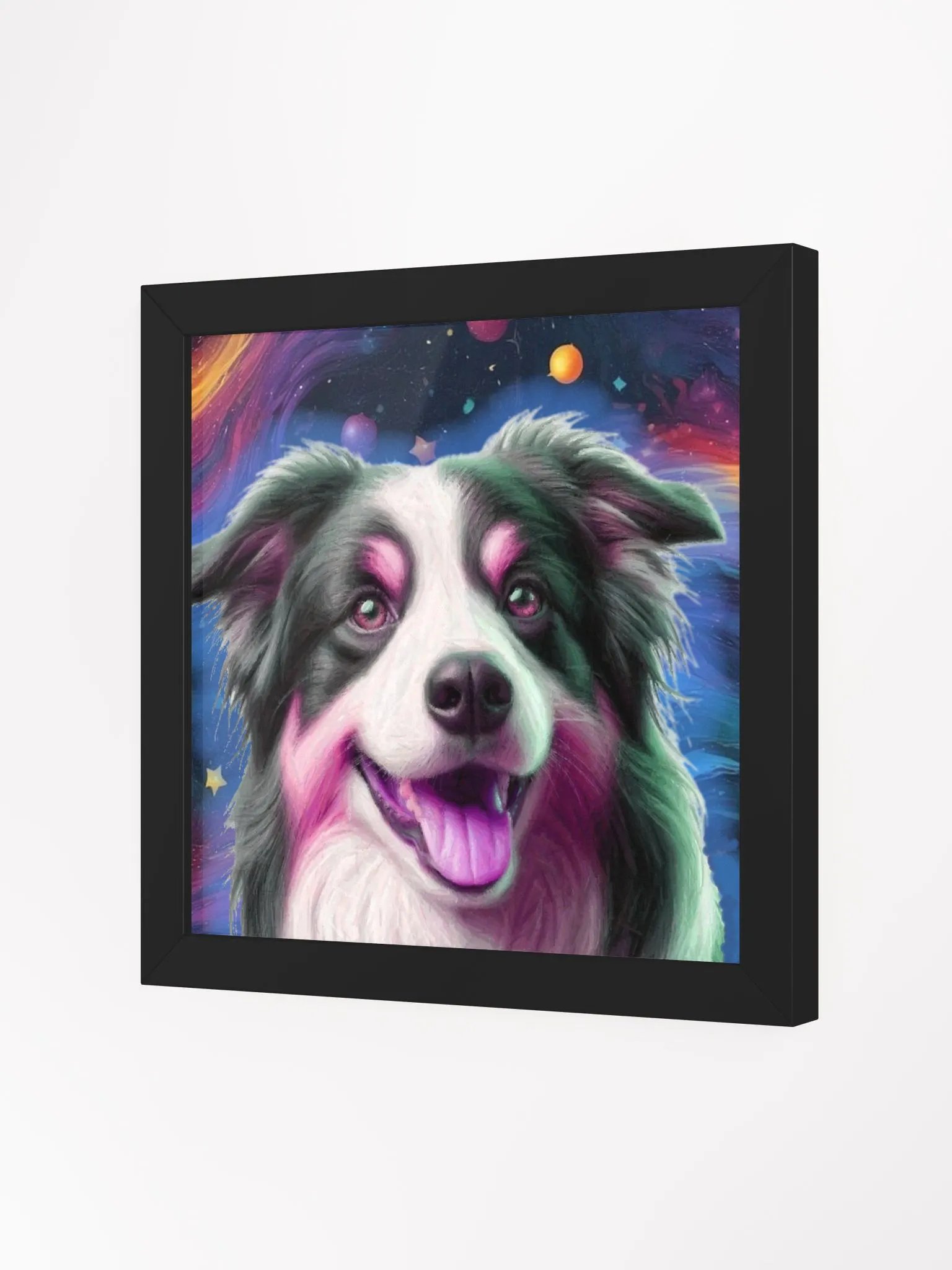 Australian Shepherd Cosmic Colors Framed Wall Art product image (16)