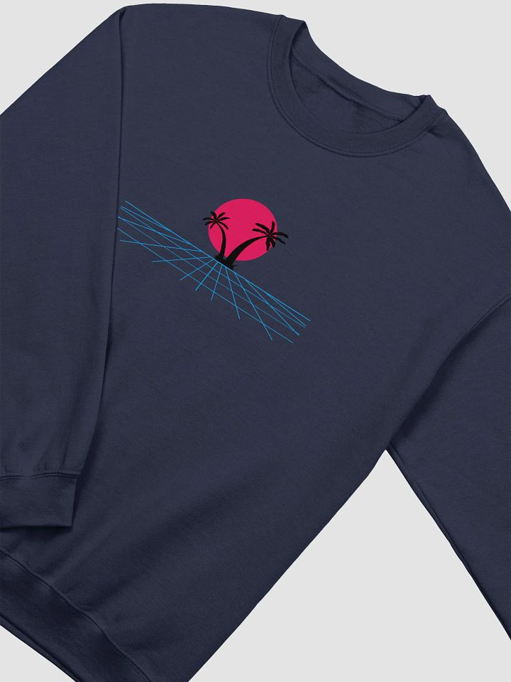 Retro Futuristic Palm Trees Crewneck product image (2)