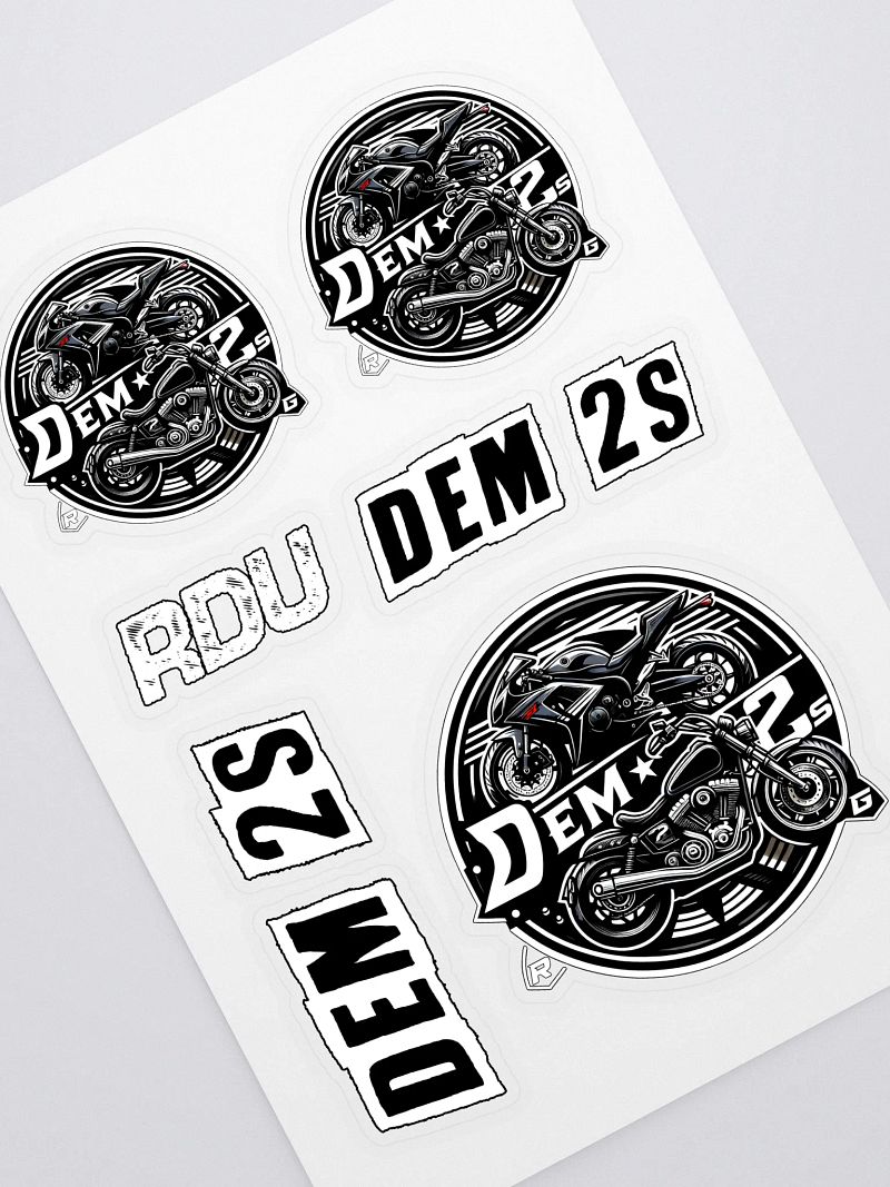 DEM 2s | 2025 STICKER SHEET