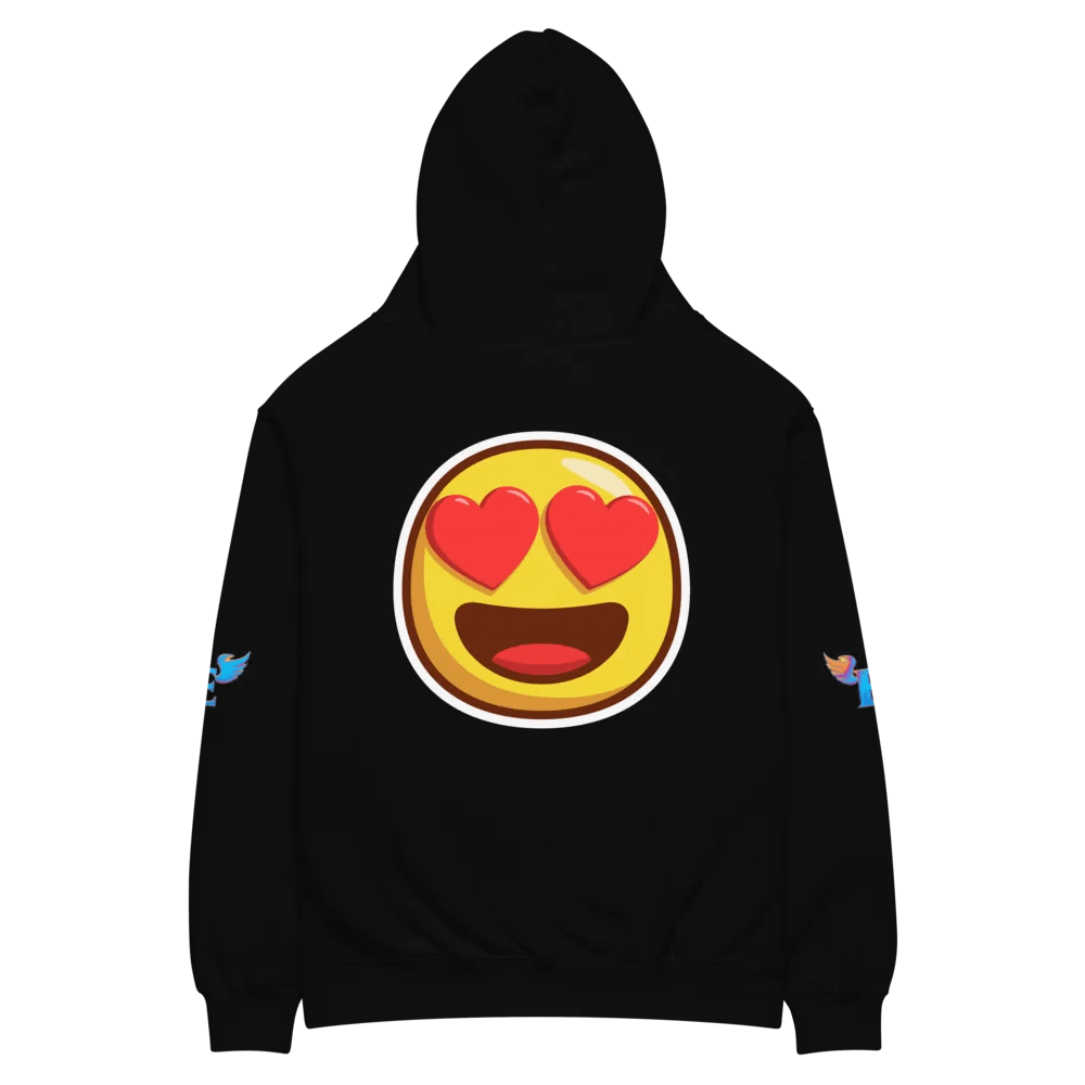 Heart Eyes Emoji Oversized Hoodie Unisex product image (6)