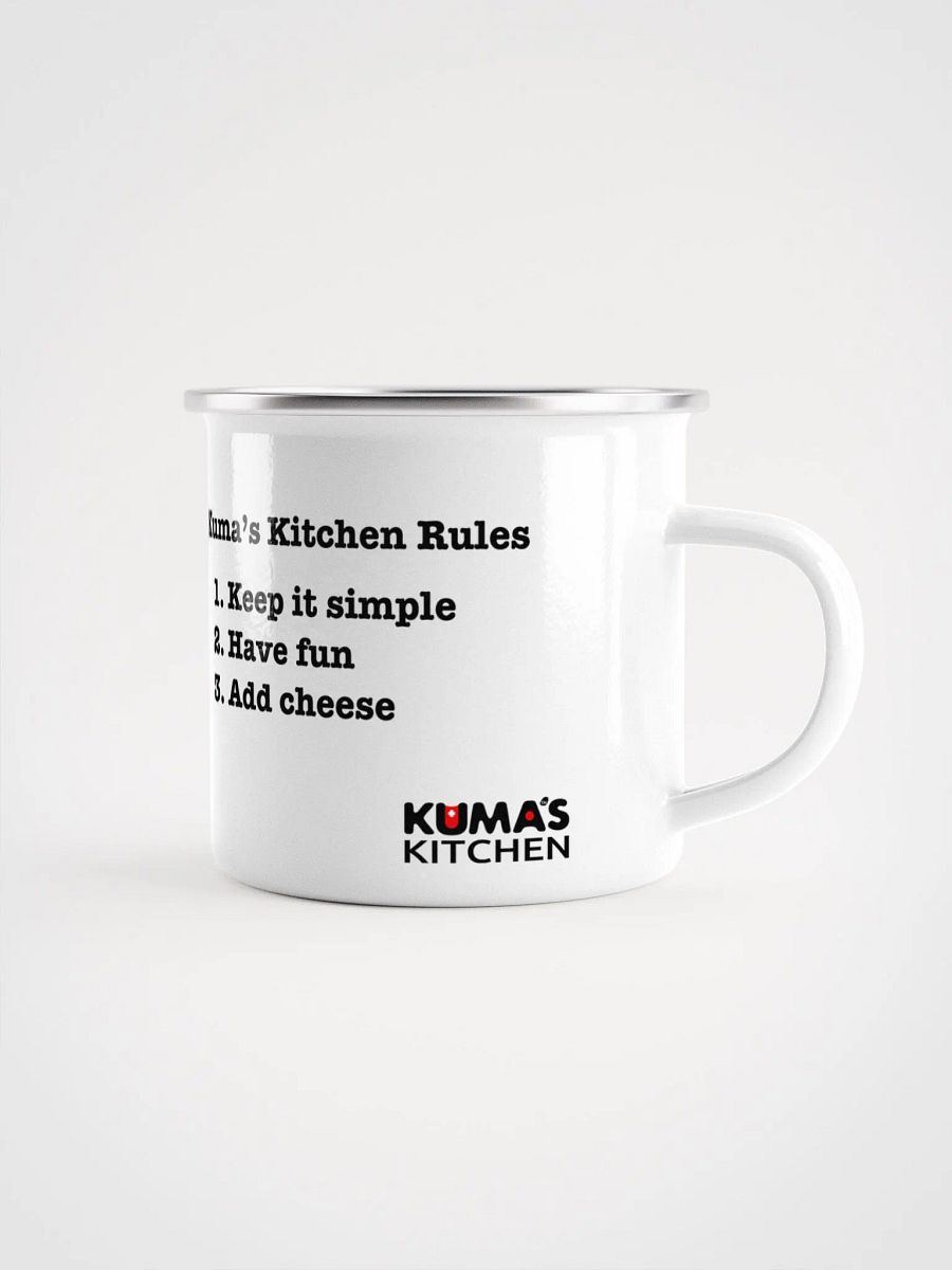 Kuma's Kitchen Rules Enamel Mug product image (3)