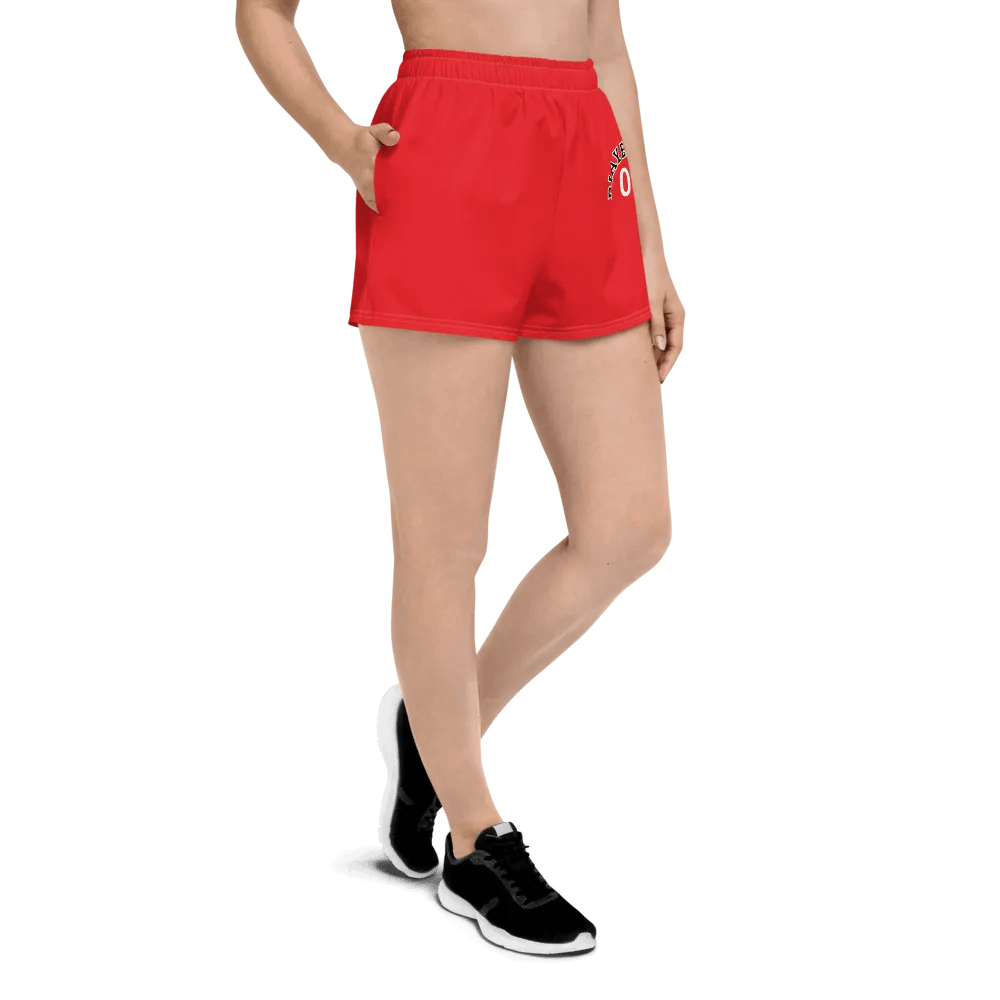 PLAYER 01 Red Stylized Women's Athletic Shorts product image (7)
