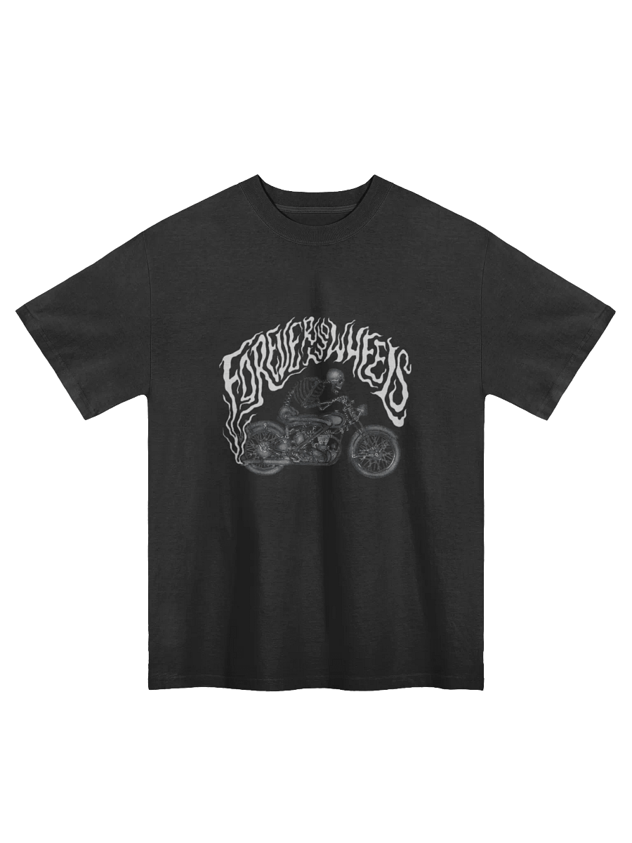Forever Two Wheels Faded Oversized T shirt product image (1)