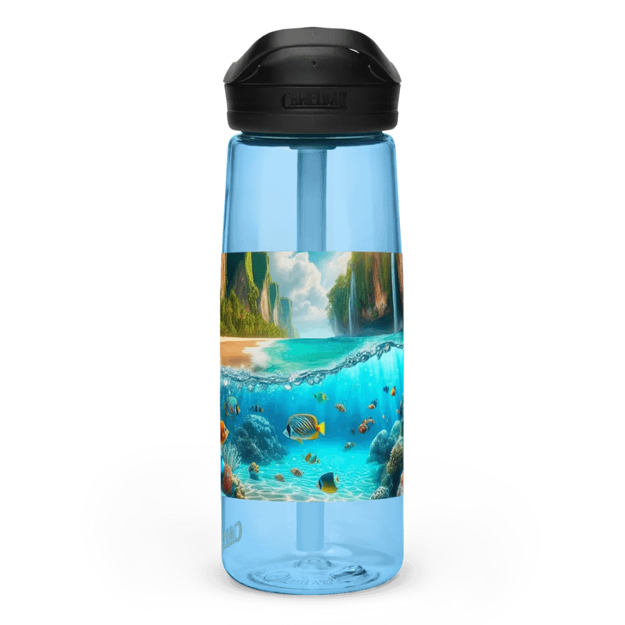Tropical Oasis Sports Water Bottle | AI Design product image (1)