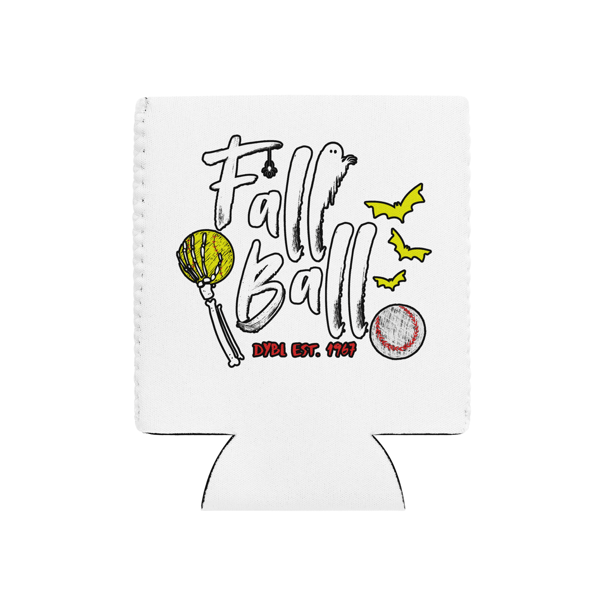 Spooky Fall Ball Can Cooler product image (1)