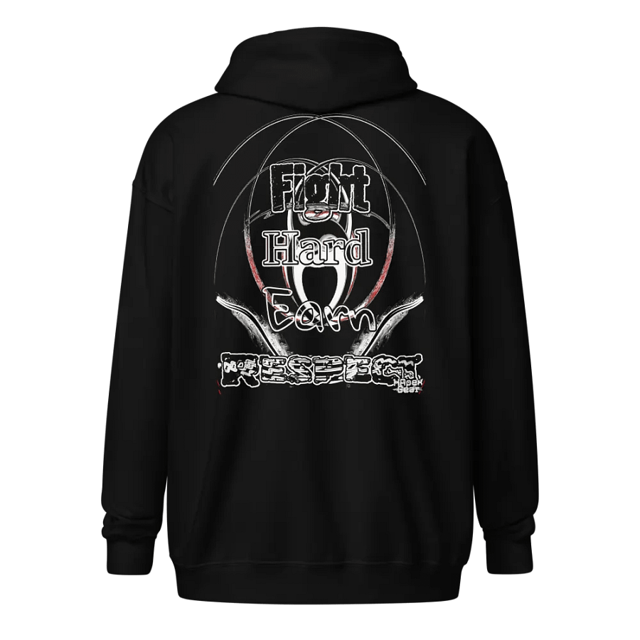 Fight Hard Earn Respect - Embroidered - Unisex Heavy Blend Zip Hoodie product image (1)
