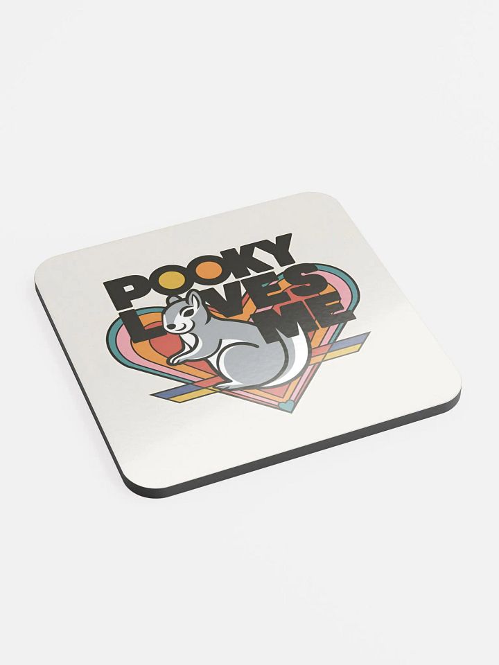 Coaster or micro art piece: Pooky loves me stylized product image (2)