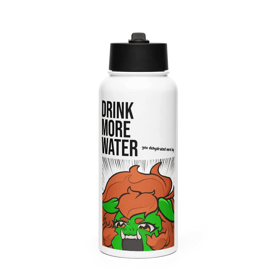 AGGRESSIVELY HYDRATE Stainless Steel Water Bottle product image (1)