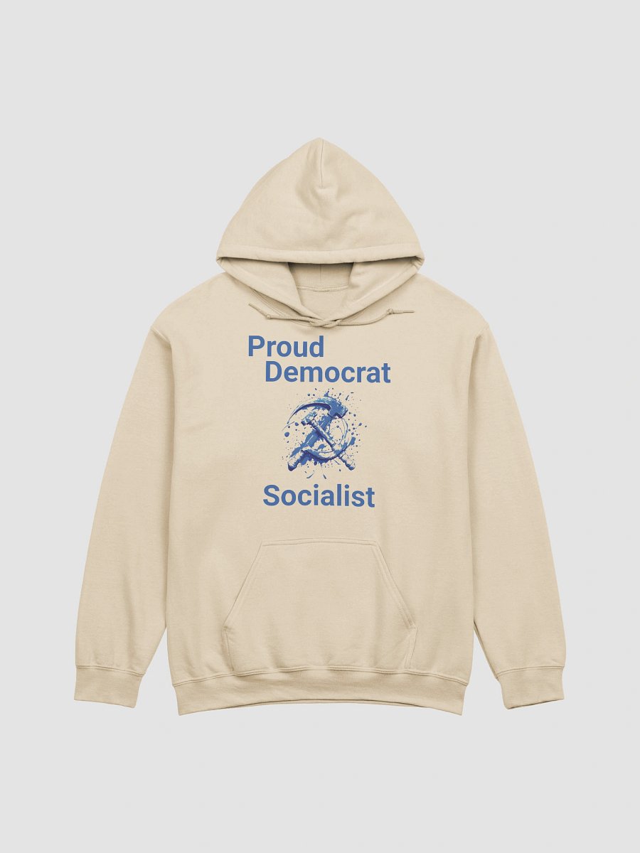 Proud Democrat Socialist Bold Identity Hoodie - blue ink product image (1)