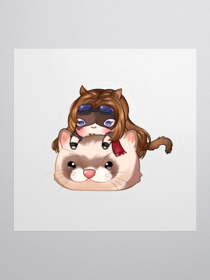Cinnamon Pillow Ferret Chibi Sticker by Ameblum product image (2)