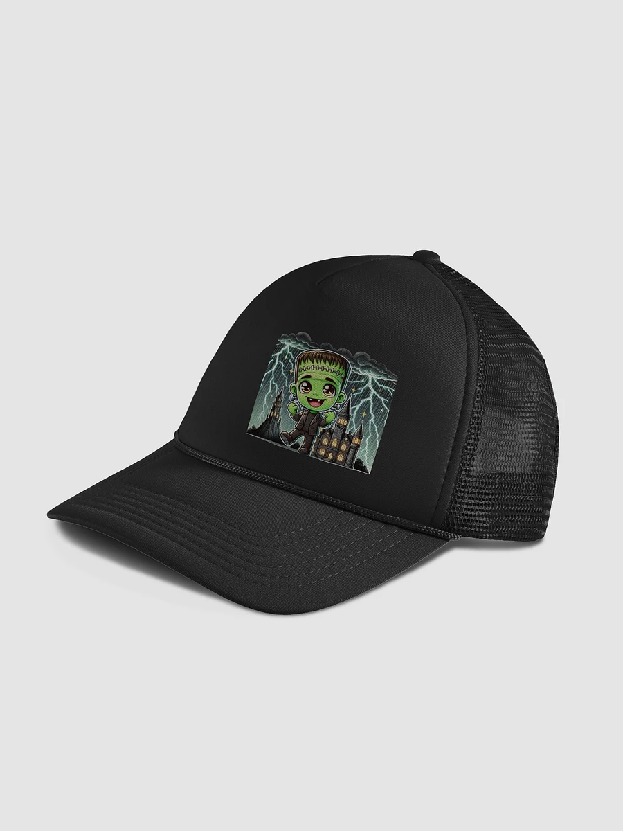 Chibi Frankenstein's Monster Emblem Ball Cap – Electrifying Style product image (4)