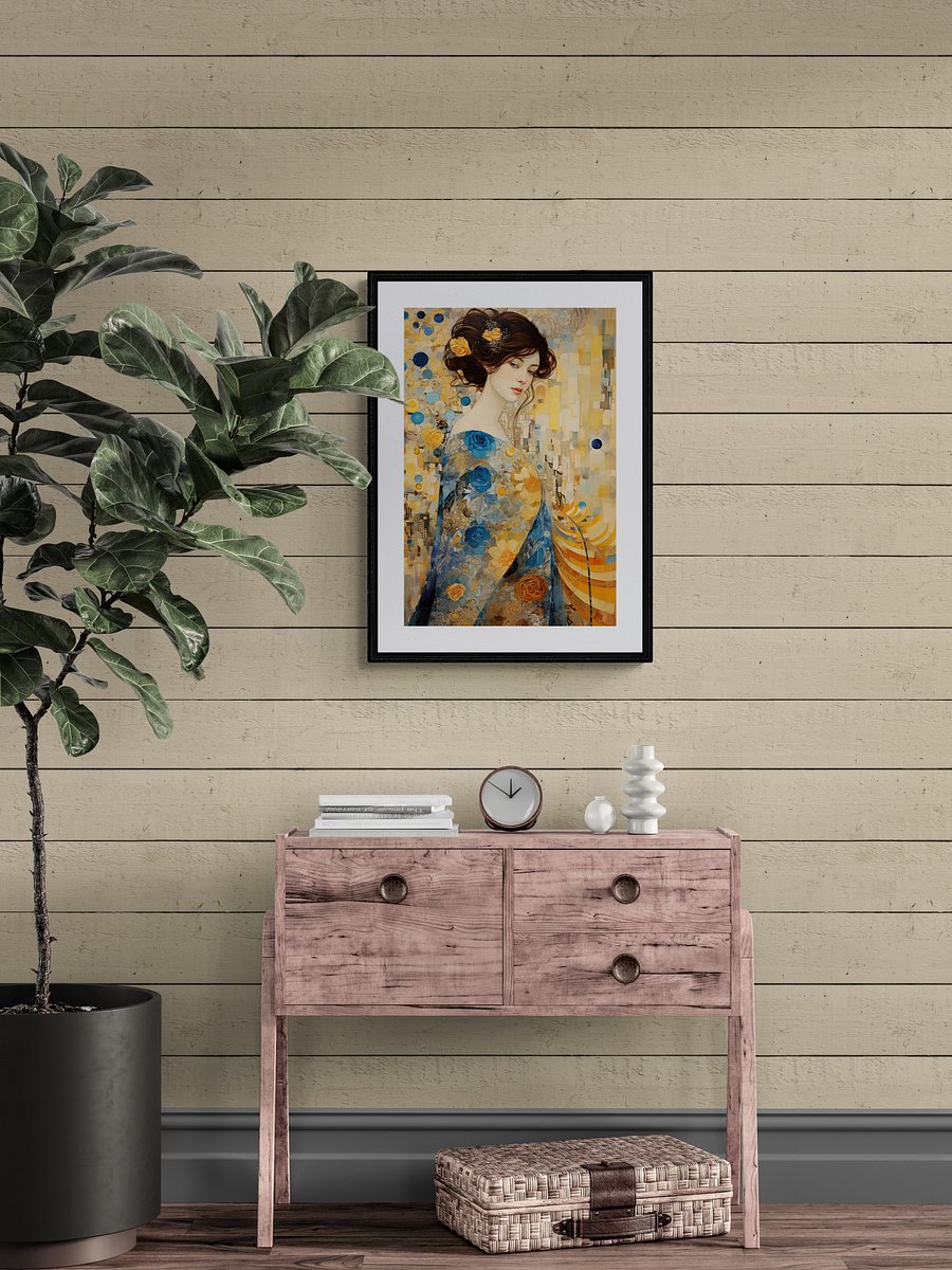 Instant Download Elegant Lady (Gustav Klimt Inspired) product image (4)