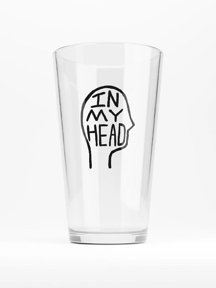 In My Head pint glass product image (1)