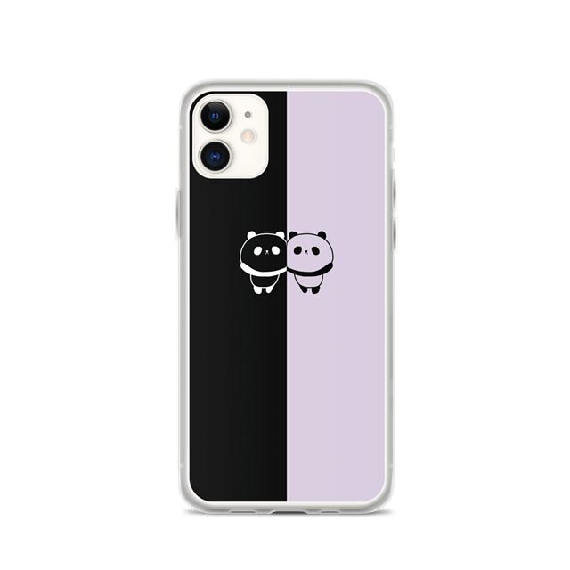 PANDAZ PHONE CASE (Black And Lilac) product image (1)