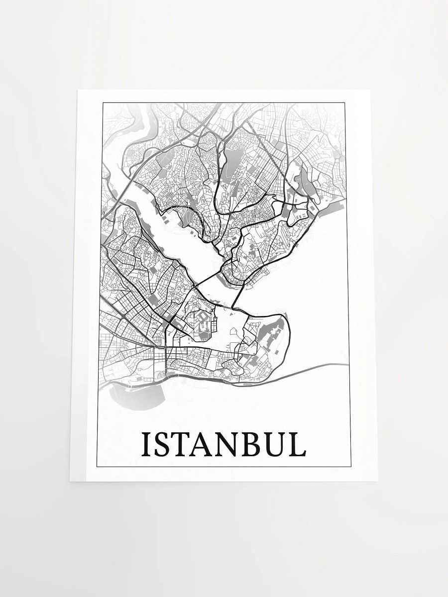 Istanbul, Türkiye, city map print product image (19)