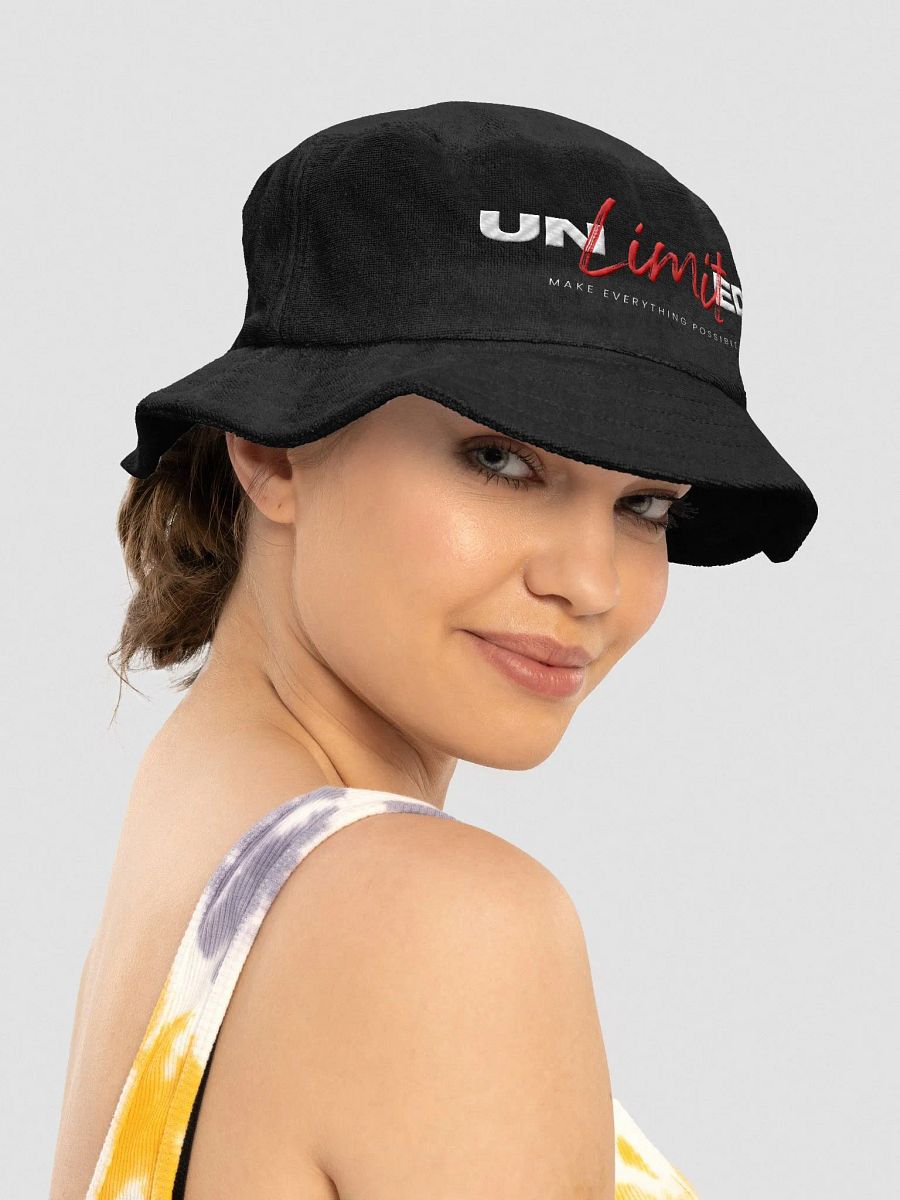 Limitless Crimson Script Bucket Hat product image (2)