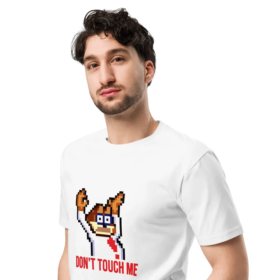 Don't Touch Me T-shirt White product image (4)