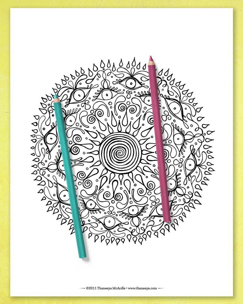 Mandala Coloring Pages product image (12)