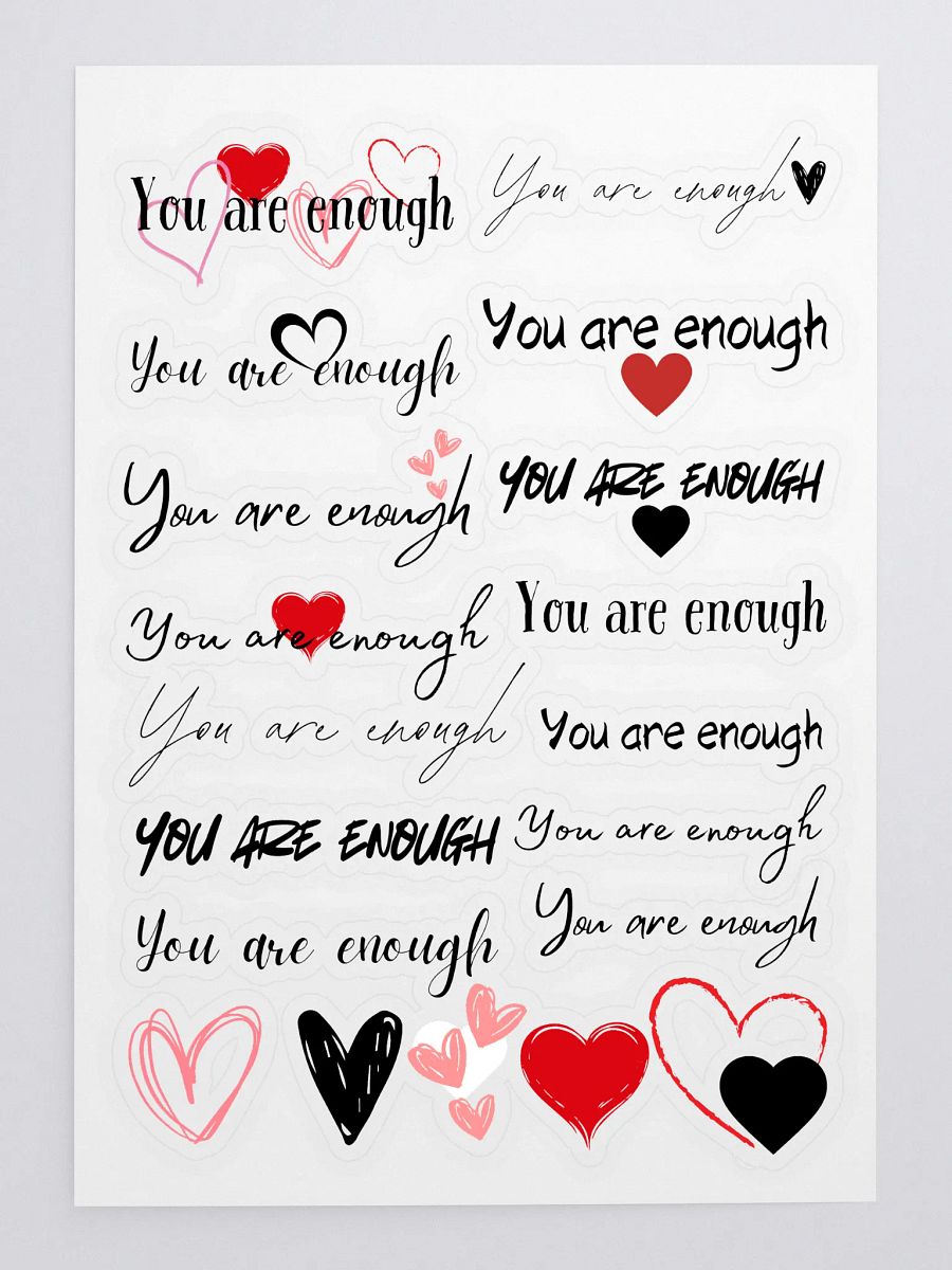 Sticker Sheet - You Are Enough product image (3)