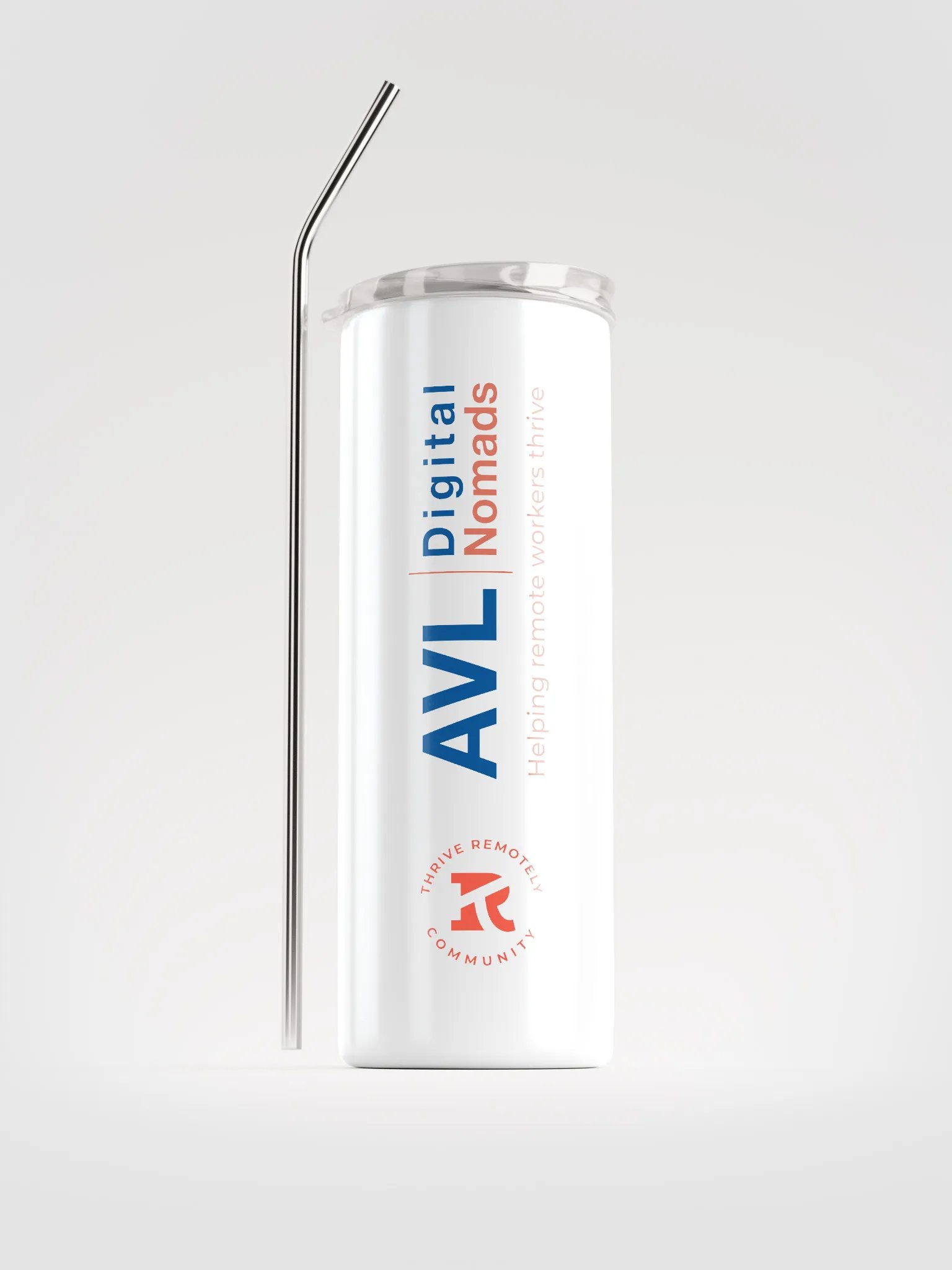 Stainless Steel Tumbler with Straw-AVL product image (1)