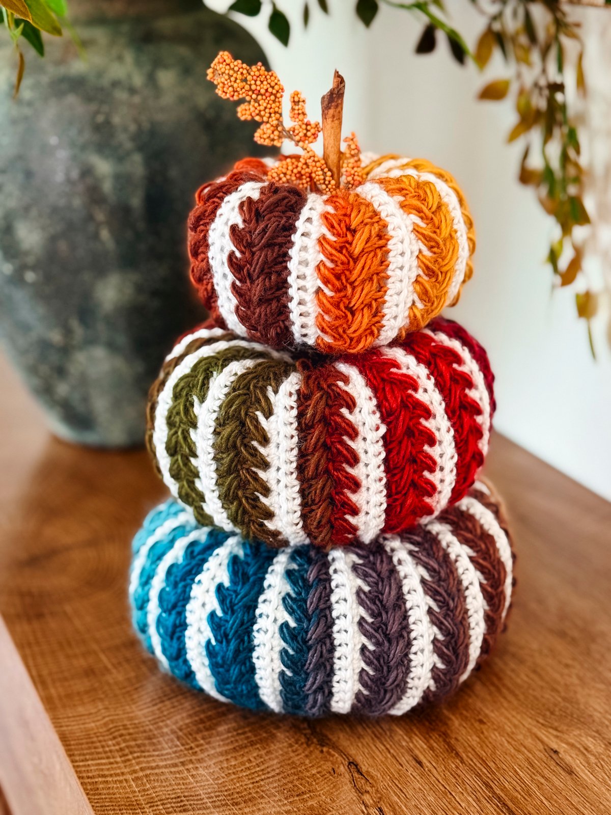 ✨ Wheat Stitch™ Fall Favorites Crochet Bundle (Pumpkin, Beanie & Blanket Patterns) ✨ product image (8)