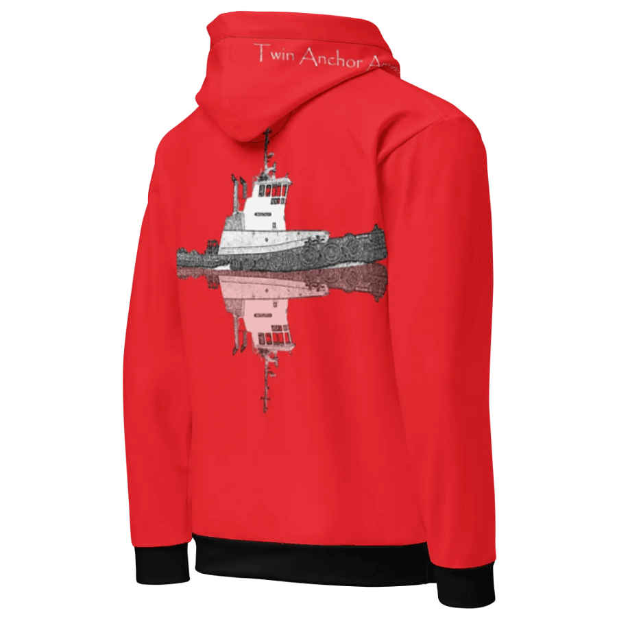 Copy of Red Westrac tug Hoodie product image (10)