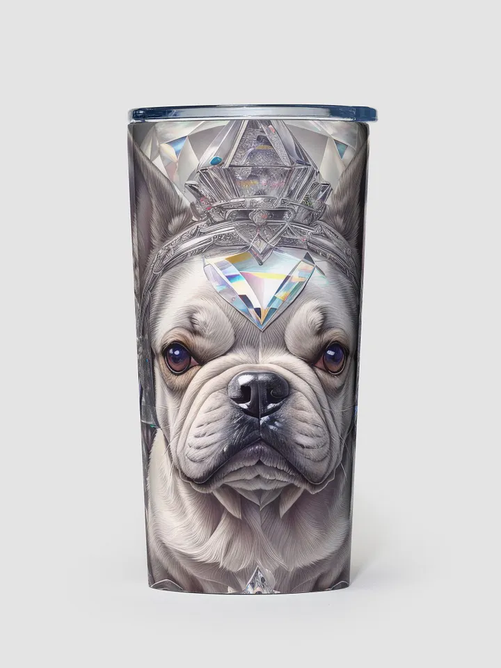Crystal French Bulldog 20 oz Stainless Steel Tumbler product image (1)