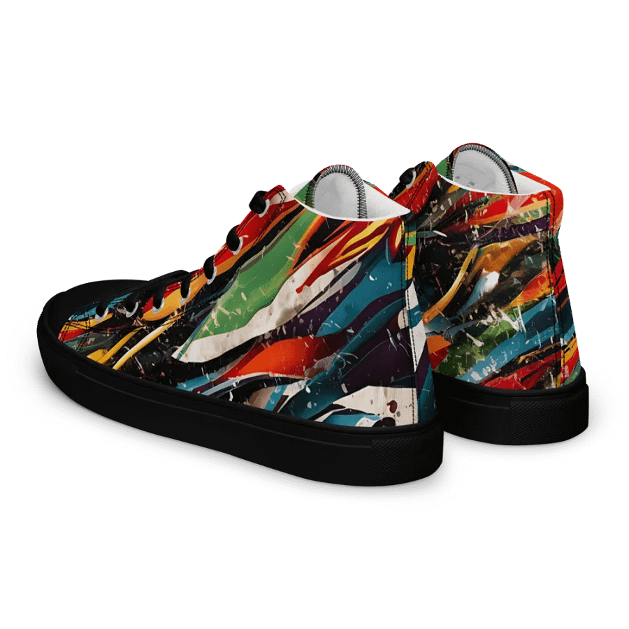 Chromatic Chaos High Top Canvas Shoes product image (6)
