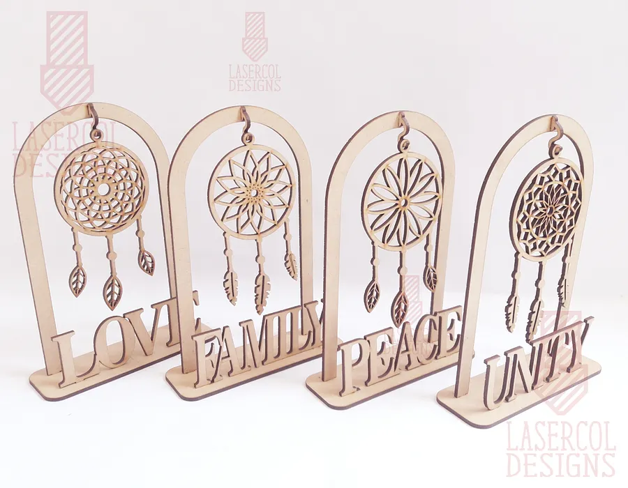 Dreamcatcher on stand - Laser Cut Files product image (6)
